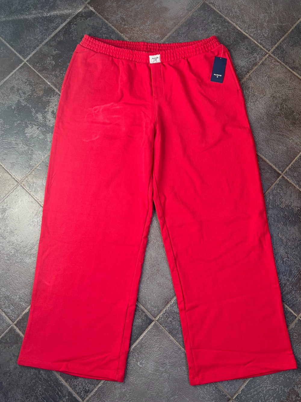 Parke x Target Red Wide-Leg Sweatpants